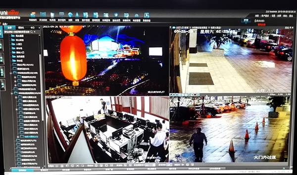图：bob可视化报警指挥平台为晚会现场指挥调用提供保障，并无缝对接旧有前端摄像机