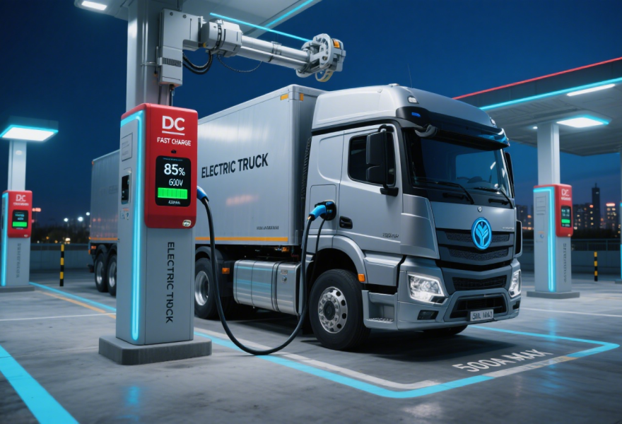 河南林州太行智充申家泊重卡充电站